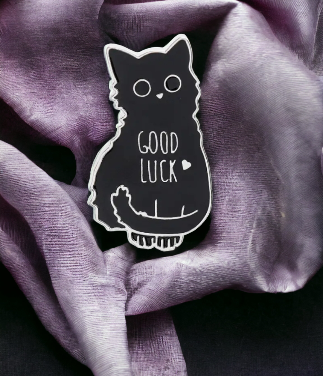 Good Luck Cat Pin