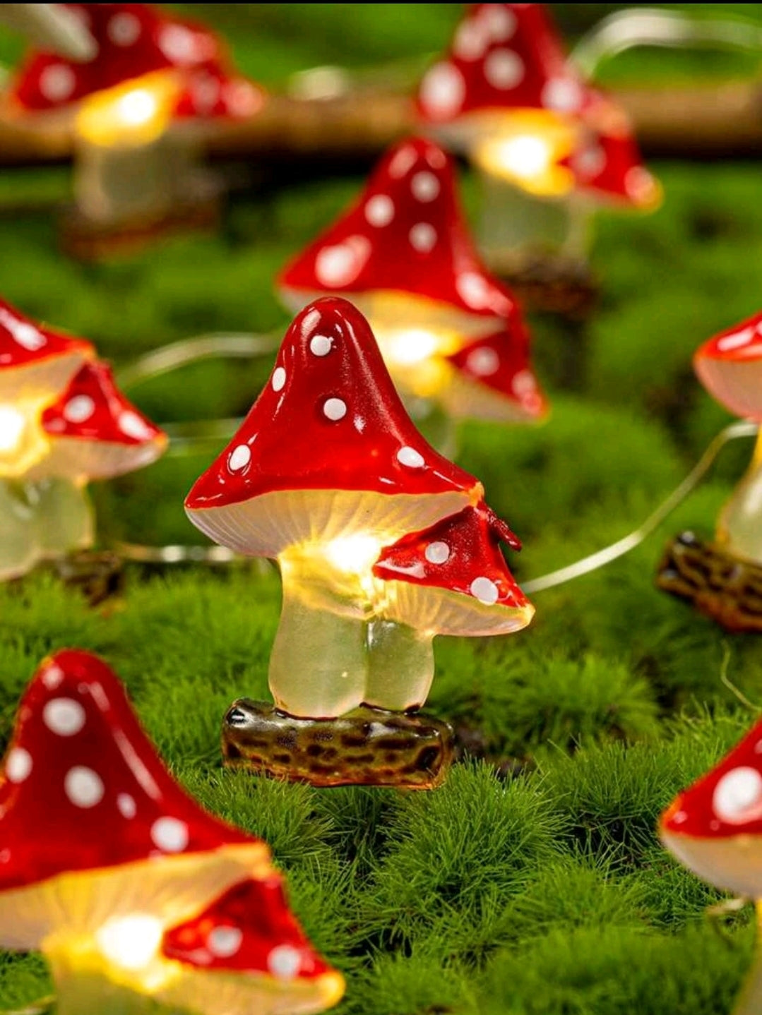 Mushroom String Lights